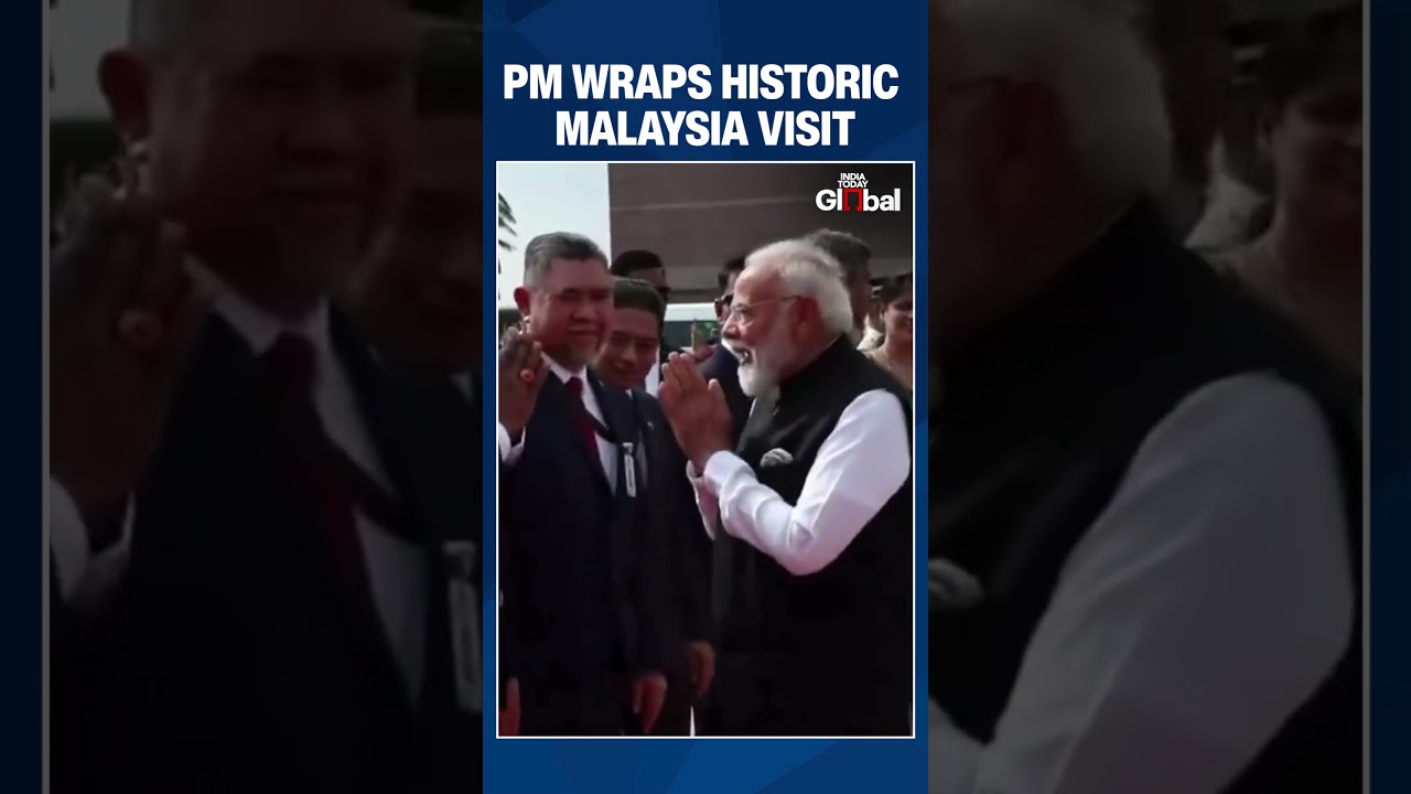 PM Modi Departs Malaysia After Two-Day Visit, Strengthening Trade and Technology Ties  #breakingnews