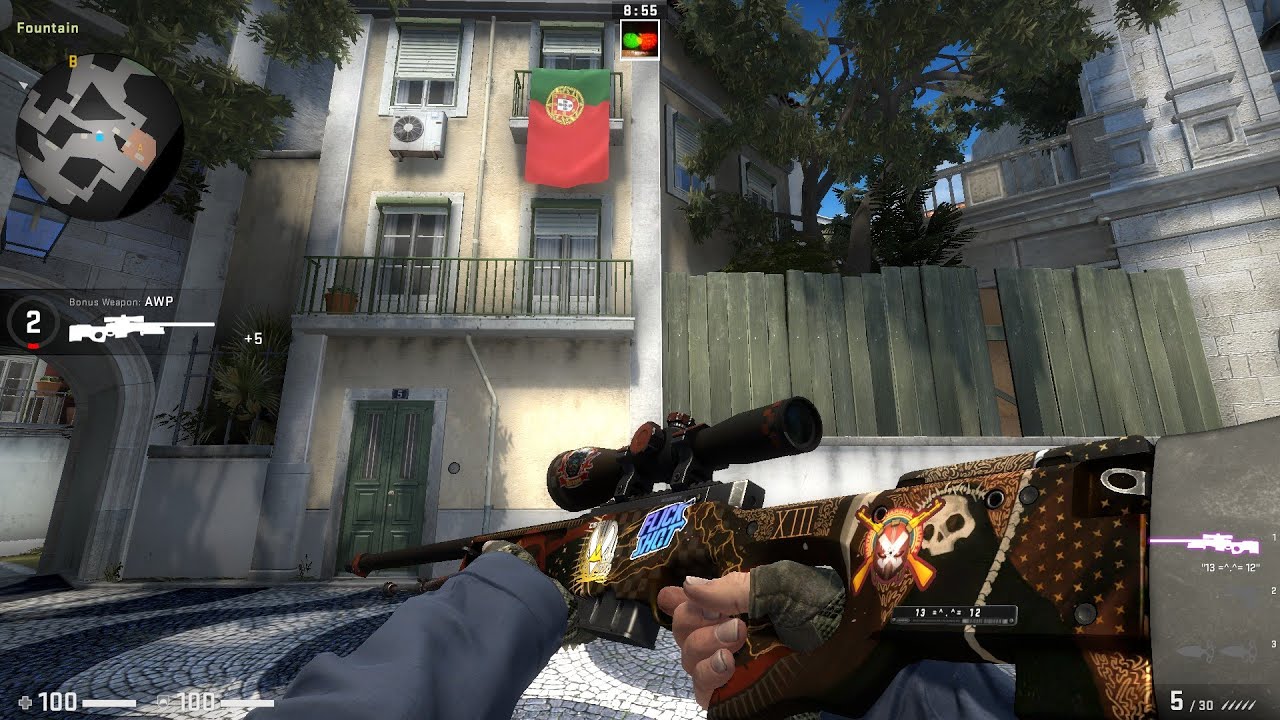 CSGO AWP Mortis Well Worn