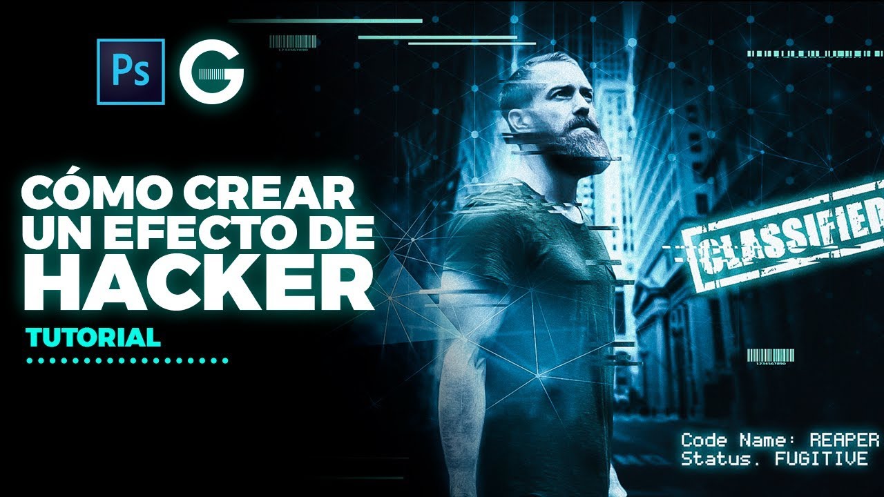 Photoshop Tutorial | Cómo Crear un Efecto Hacker | How to Create a Hacker Effect