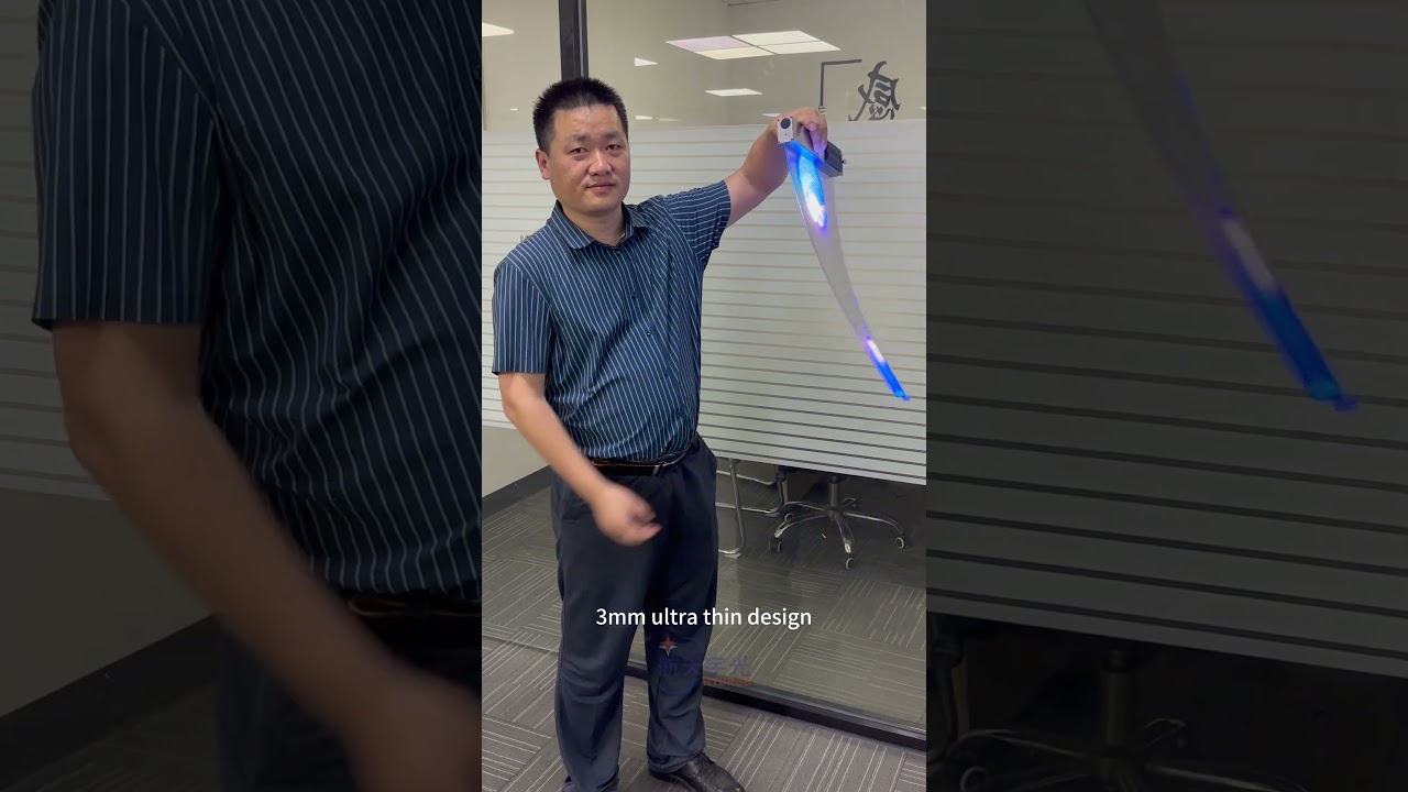 Hottest flexible LED transparent film screen in 2023 #flexibledisplay #ledtransparentscreen