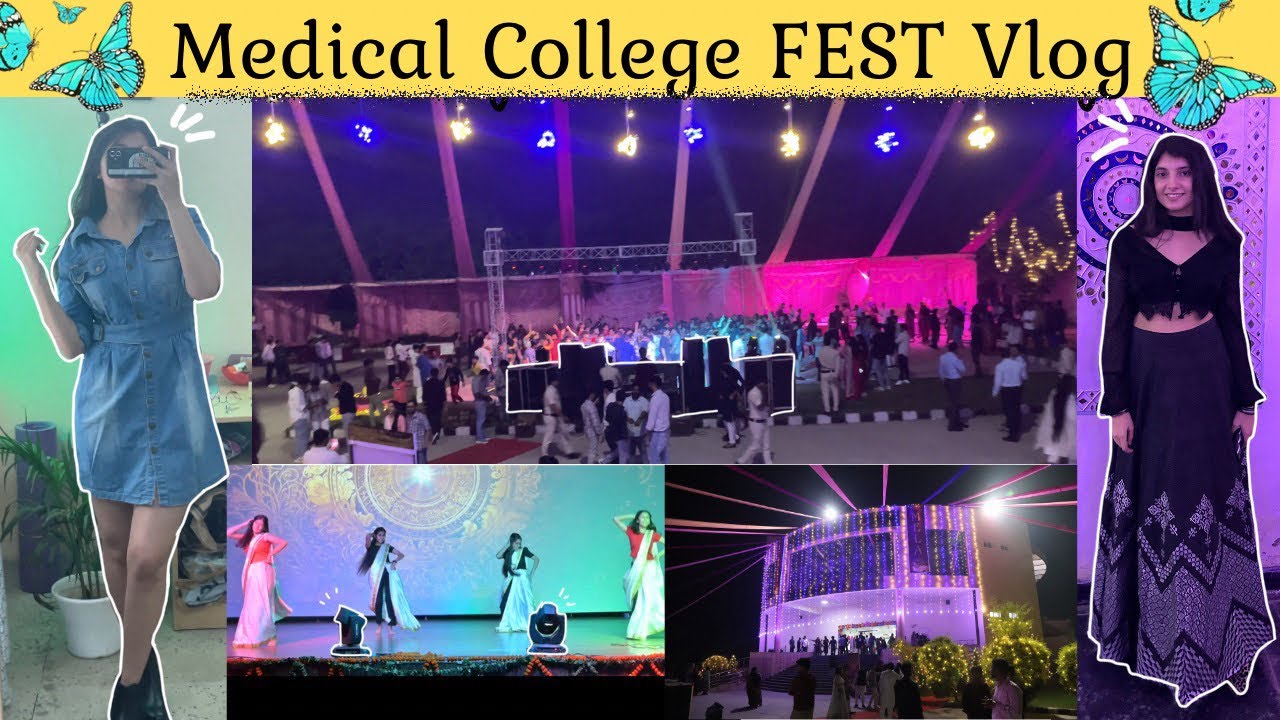 My First college Festival Vlog💃|A Day In Medical college Fest| #mbbs #medico #collegelife #friends