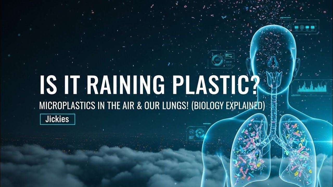 Is It Raining Plastic? 💧 Microplastics in the Air & Our Lungs! (Biology Explained)