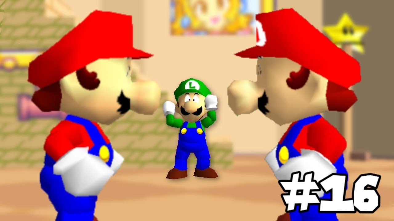 SM64 Bloopers BR #16 - Dois Marios?!
