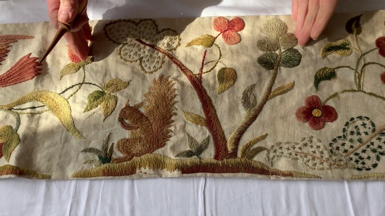 Sunday Antique Crewel Work Collection Video #2 - Bed Pelmet - new designs