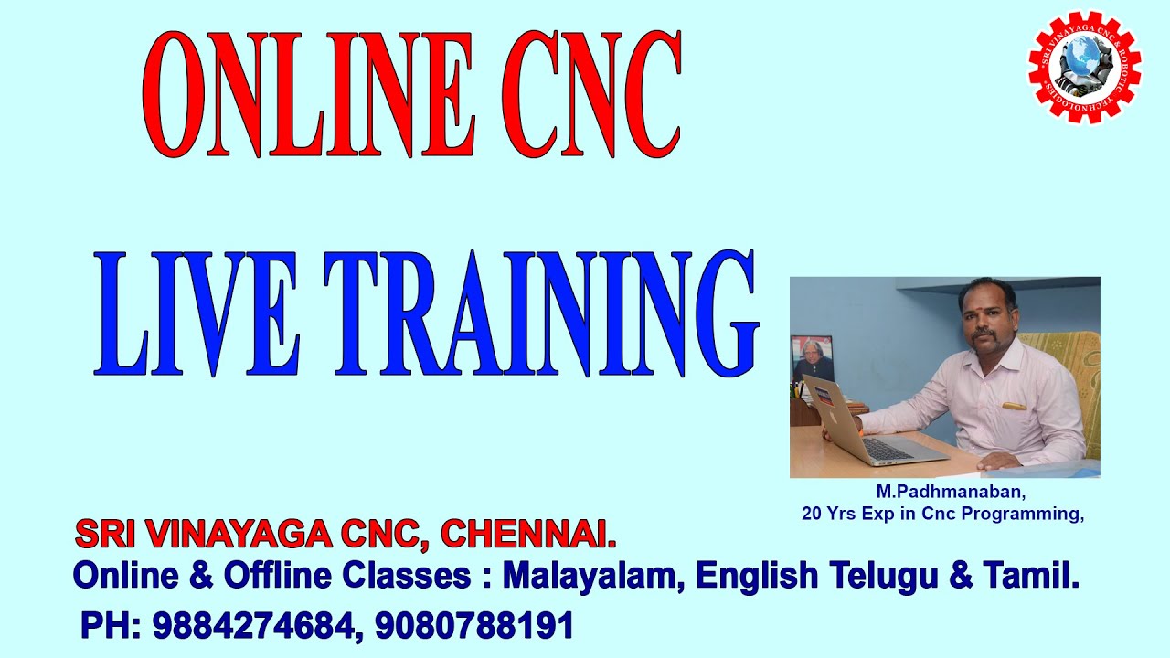 ONLINE CNC LIVE TRAINING – CNC ONLINE TRAINING – ONLINE CNC TRAINING