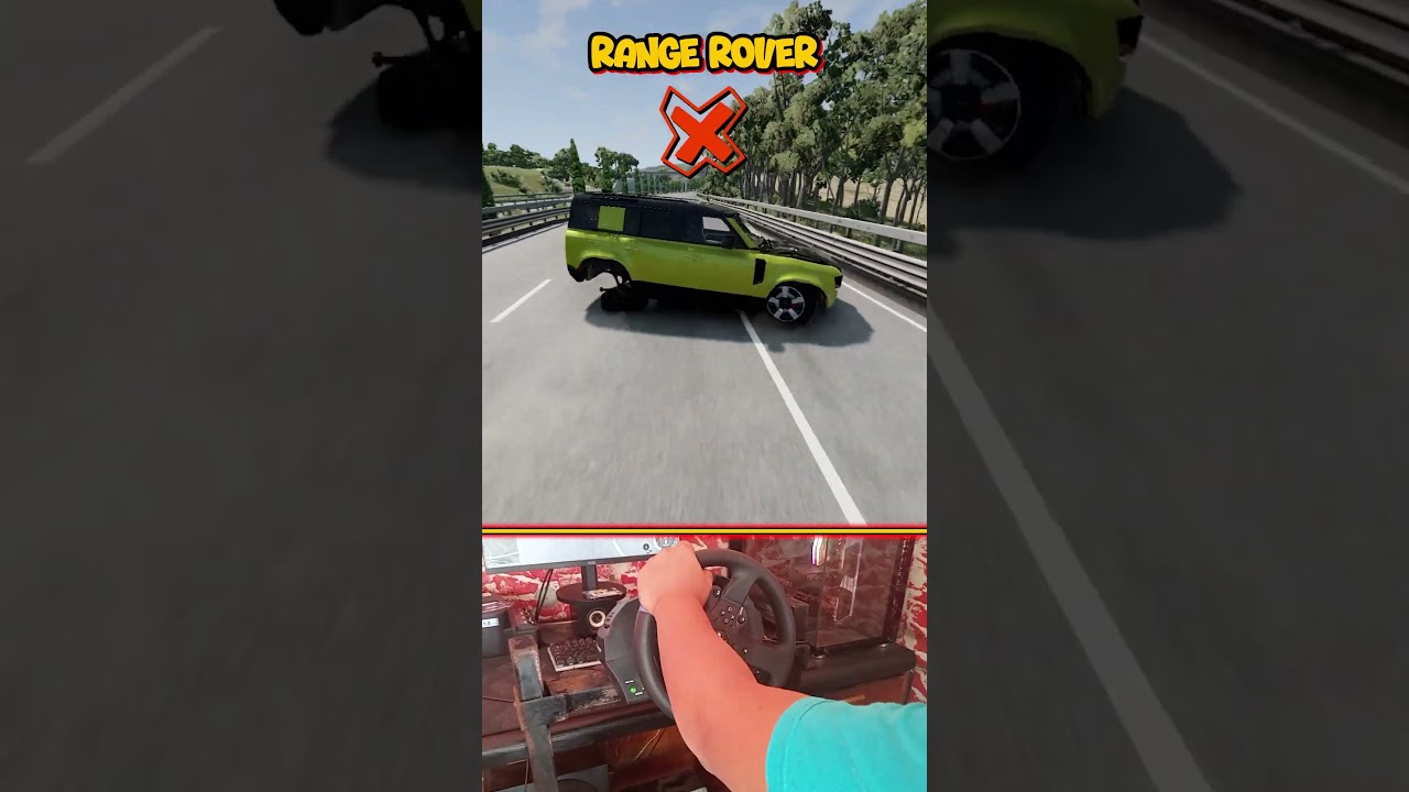 Part Two testing 4x4 Will Still Work After Hitting Speedbump | Beamng Drive steering wheel Gameplay