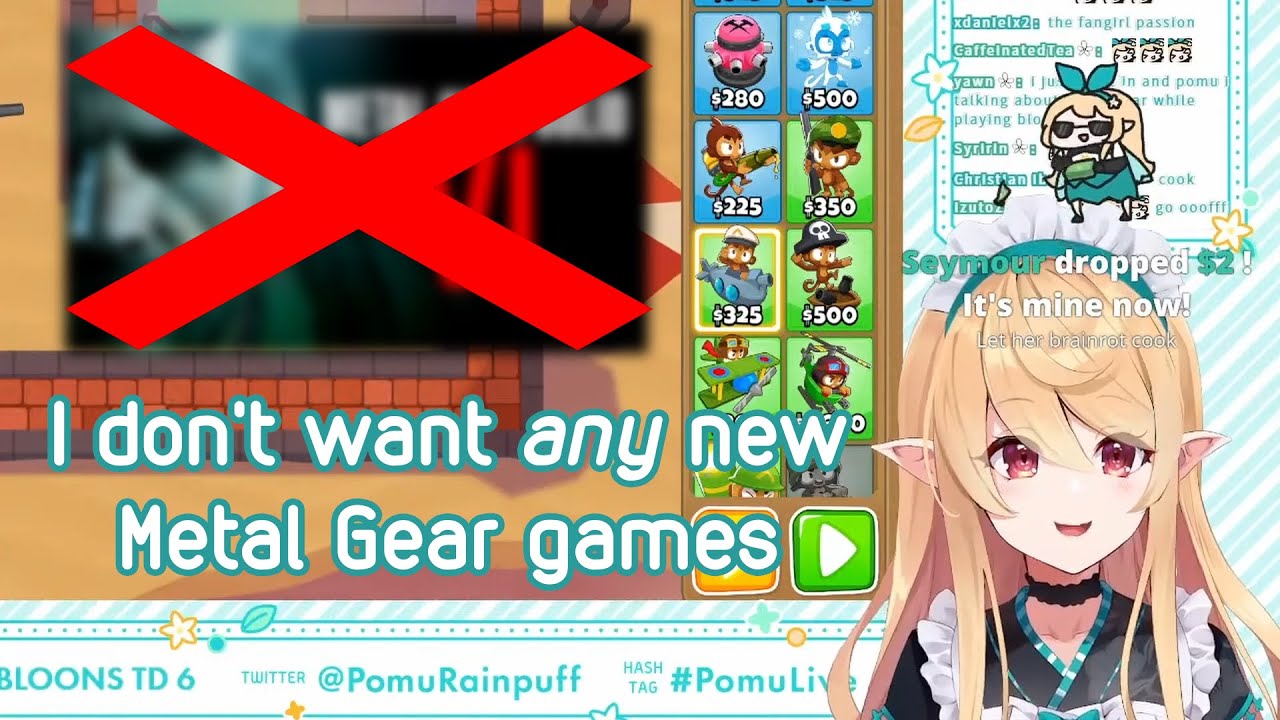 Pomu rants for 7 minutes about why she doesn't want any more new Metal Gear games 【NIJISANJI EN】