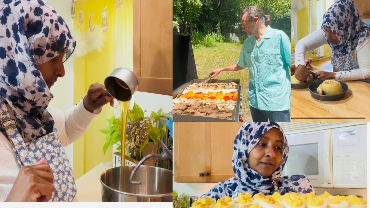 WHAT WE EAT IN A DAY WITH OUR GUEST & NEIGHBORS #farmer #guest #neighbors #muslim