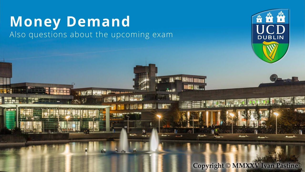 Week 5 Class 2  --  Money Demand