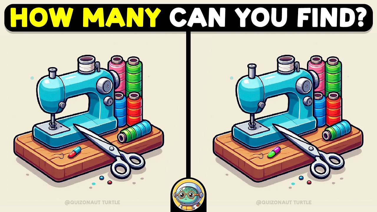 🐢🧩 Spot 3 Differences | Test Your Sharp Eyes 🧩🐢 | Quizonaut Turtle