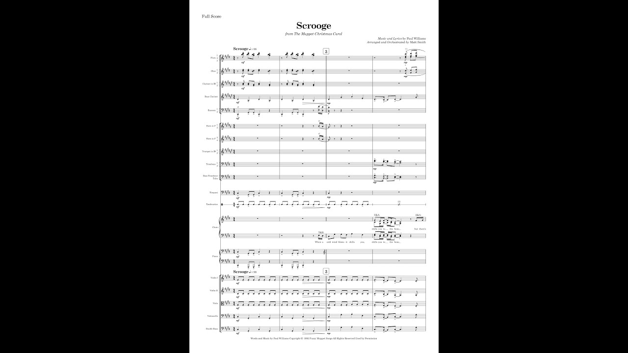 Scrooge - The Muppet Christmas Carol (Orchestra arrangement)