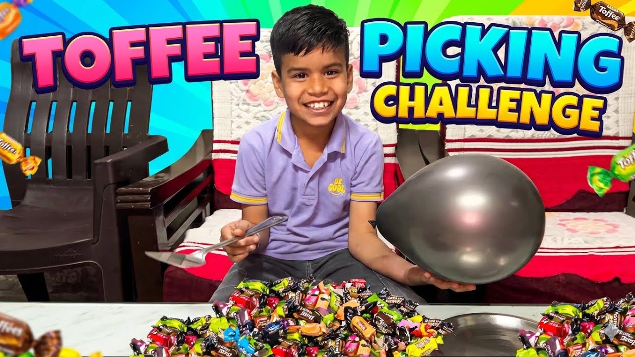 Toffee🍬Picking 👌Challenge with 🎈Balloon | Kon Jeeta ? | Full 😝Masti | Sugeet Vlogs Official |