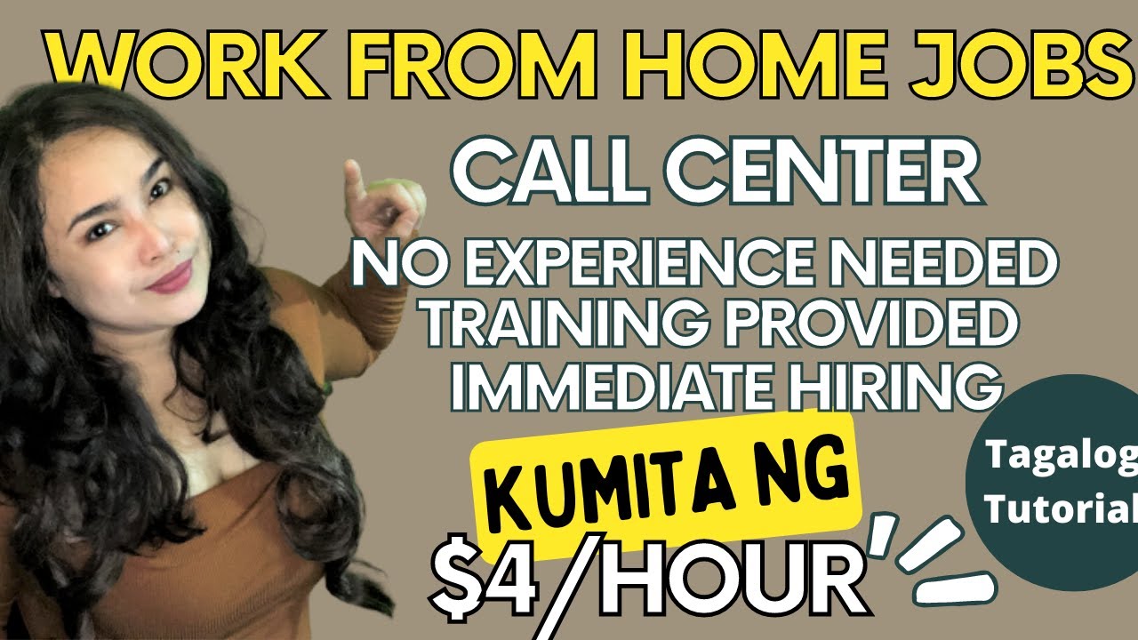 Work From Home Jobs Call Center - $4/Hour | No Experience Needed