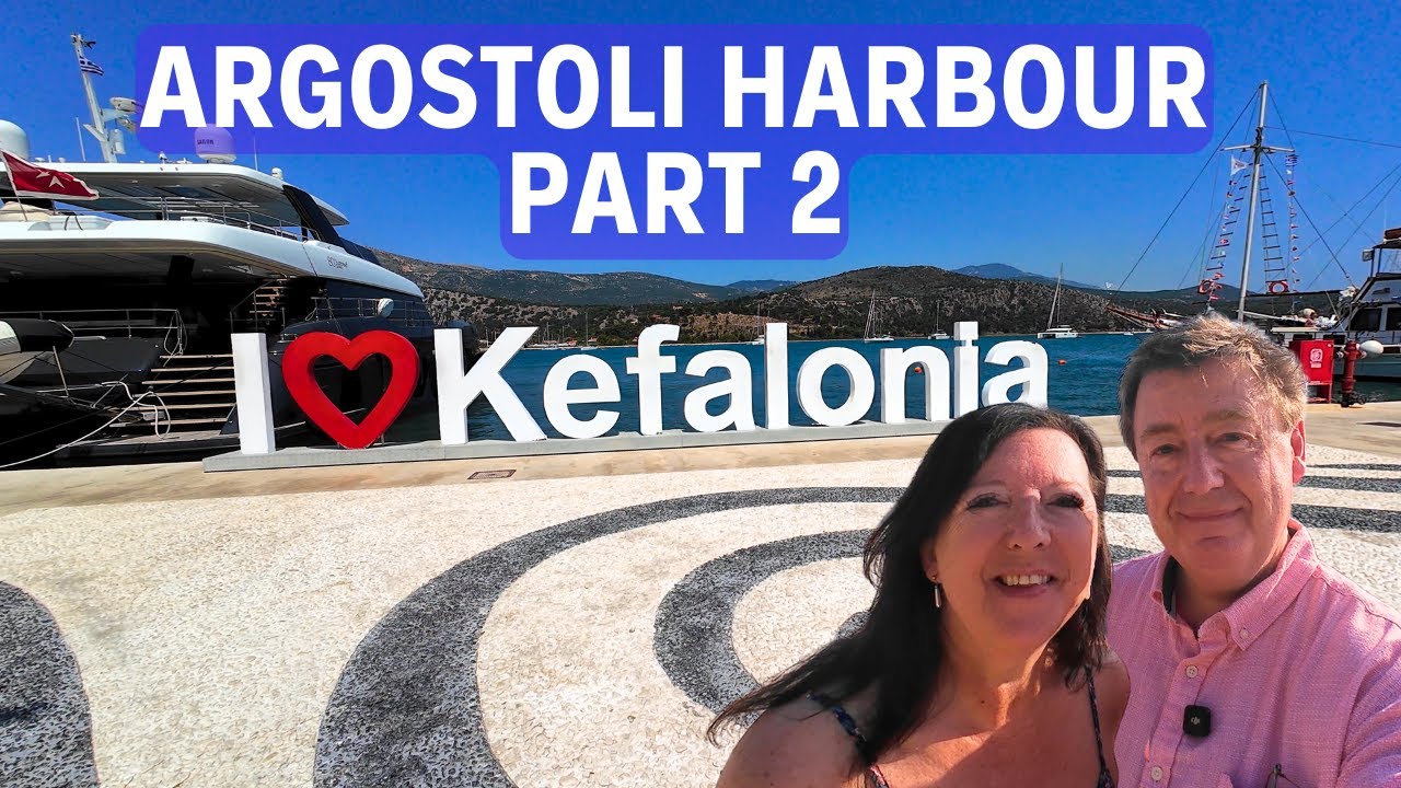 GREECE KEFALONIA Argostoli Harbour Walk and Talk Part 2