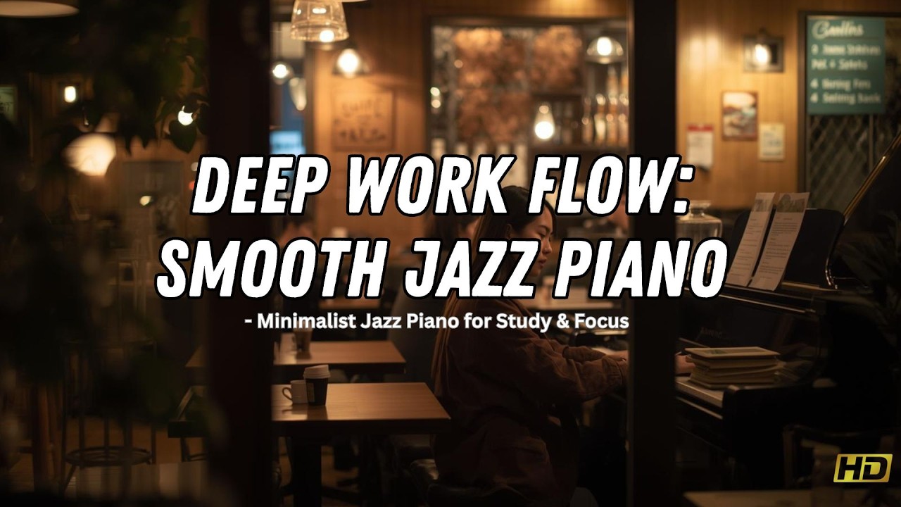Deep Work Flow: 4K Cozy Coffee Shop Ambience & Smooth Jazz Piano for Focus #4thgrade