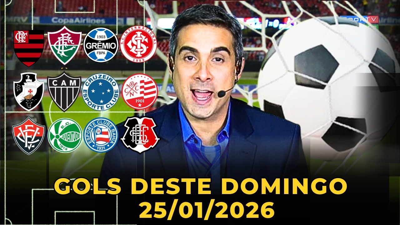⚽️TODOS OS GOLS DESTE DOMINGO 25/01/2026 GOLS DOS ESTADUAIS , GOLS DE HOJE, GOLS DA RODADA(COMPLETO)