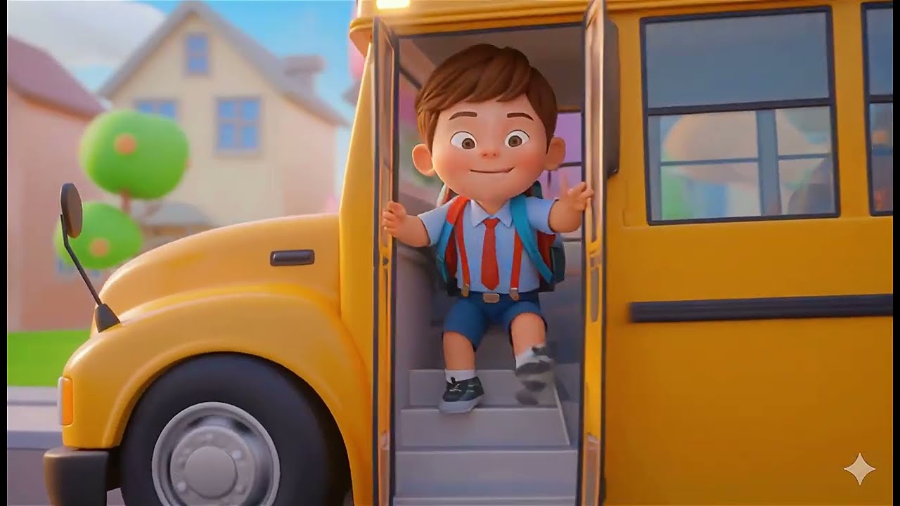 Wheels on the |  @BounceToonkid Nursery Rhymes & Kids Songs