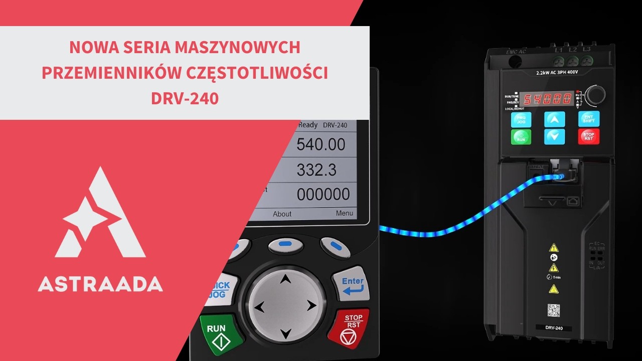 Nowa seria maszynowych przemienników częstotliwości DRV-240