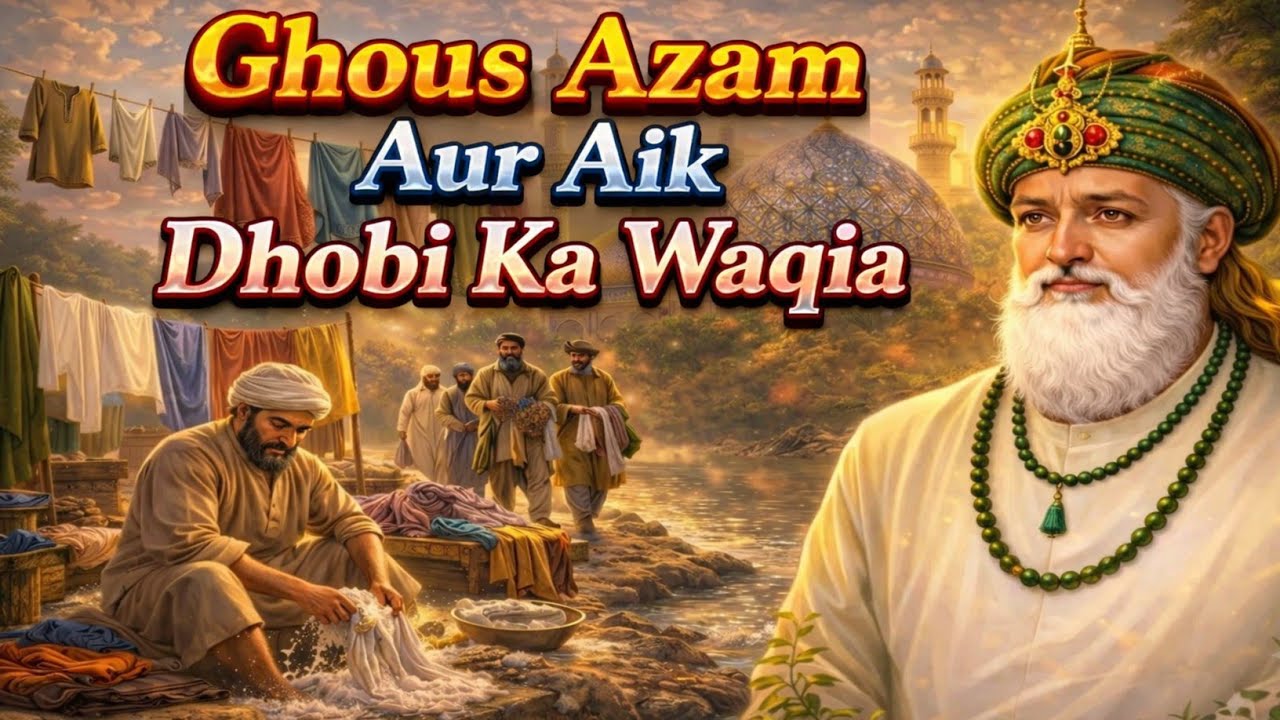 Ghous e Azam Aur Aik Dhoobi Ka Iman Afrooz Waqia |Ghous Pak Ki Karamat || ilmyah TV