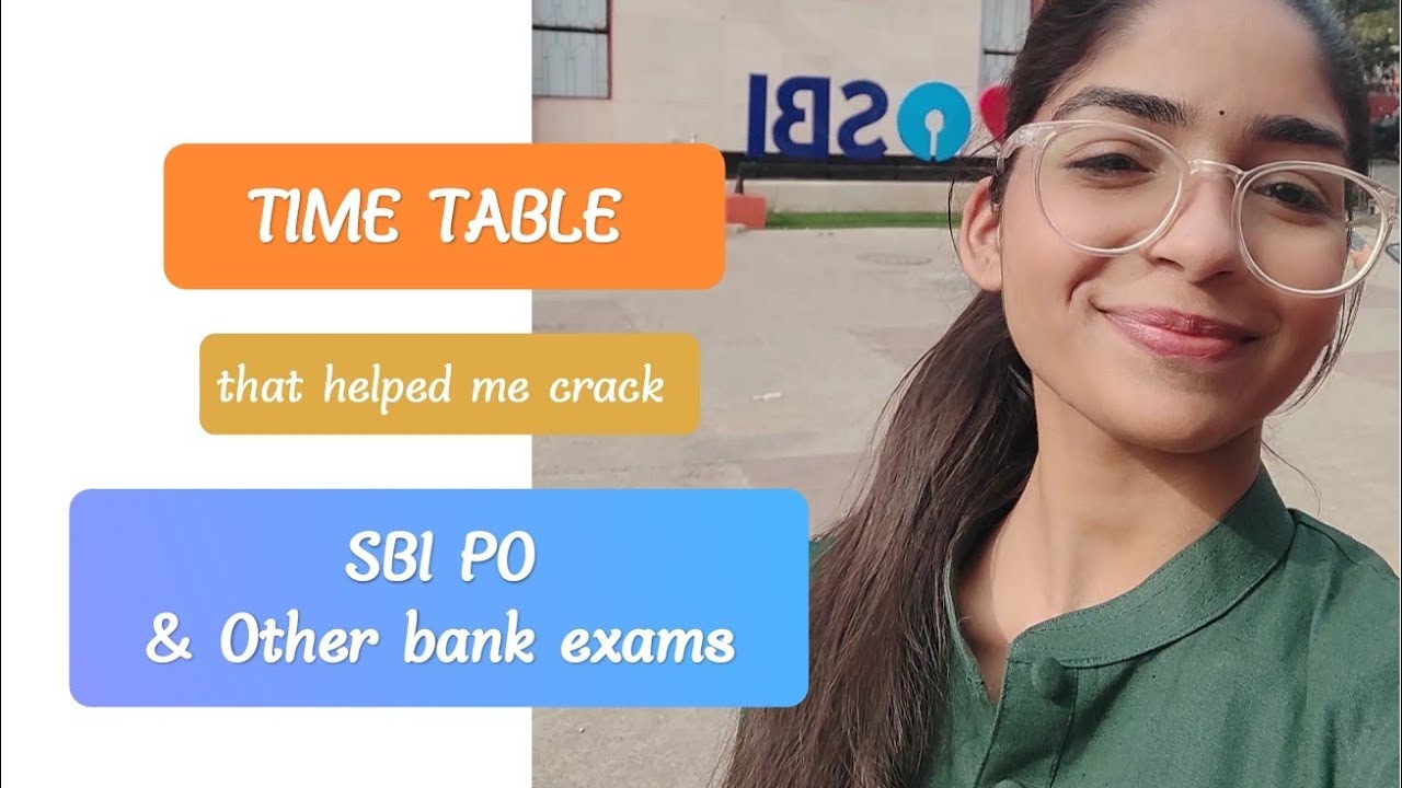 My SBI PO Time table | Beginner to Mains level | Time table #sbipo #bankexams