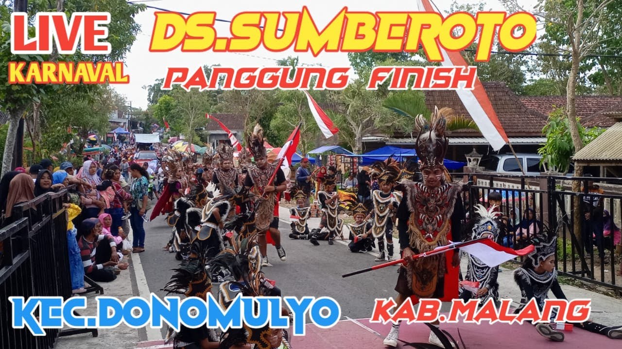 🔴LIVE KARNAVAL DESA SUMBEROTO DONOMULYO #karnavalhariini