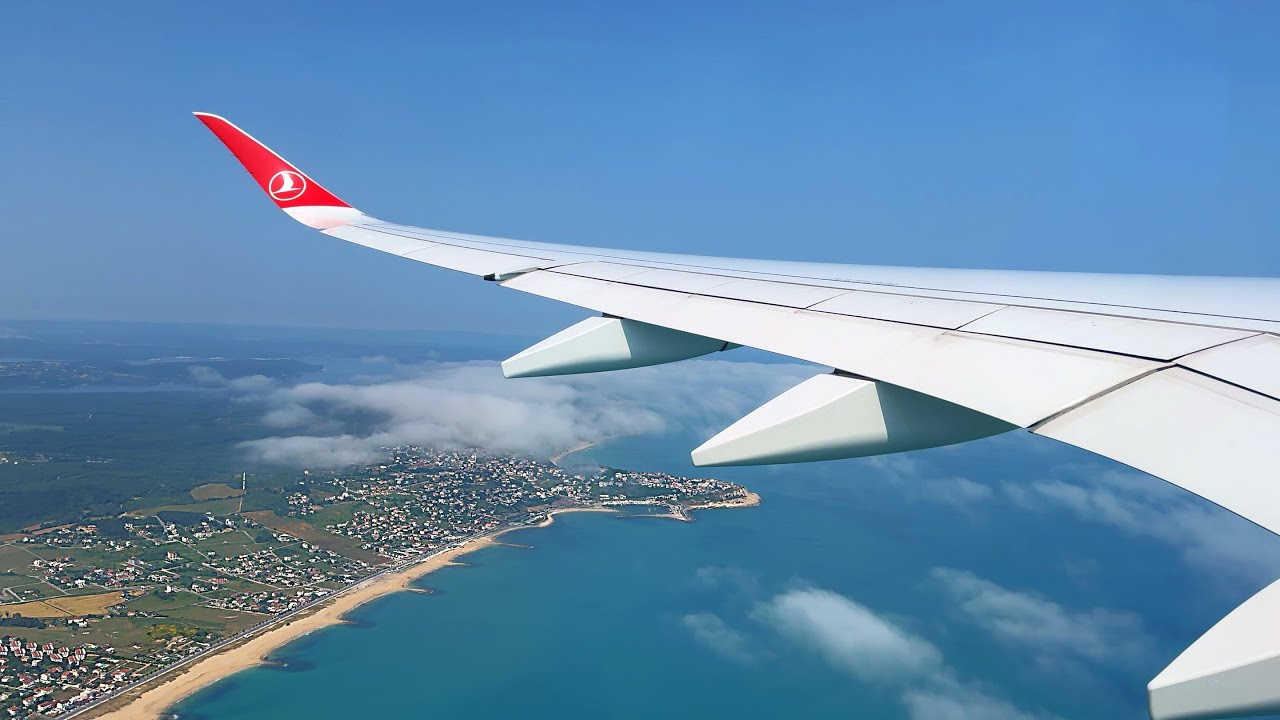 Beautiful Morning Istanbul Takeoff – Turkish Airlines Airbus A350