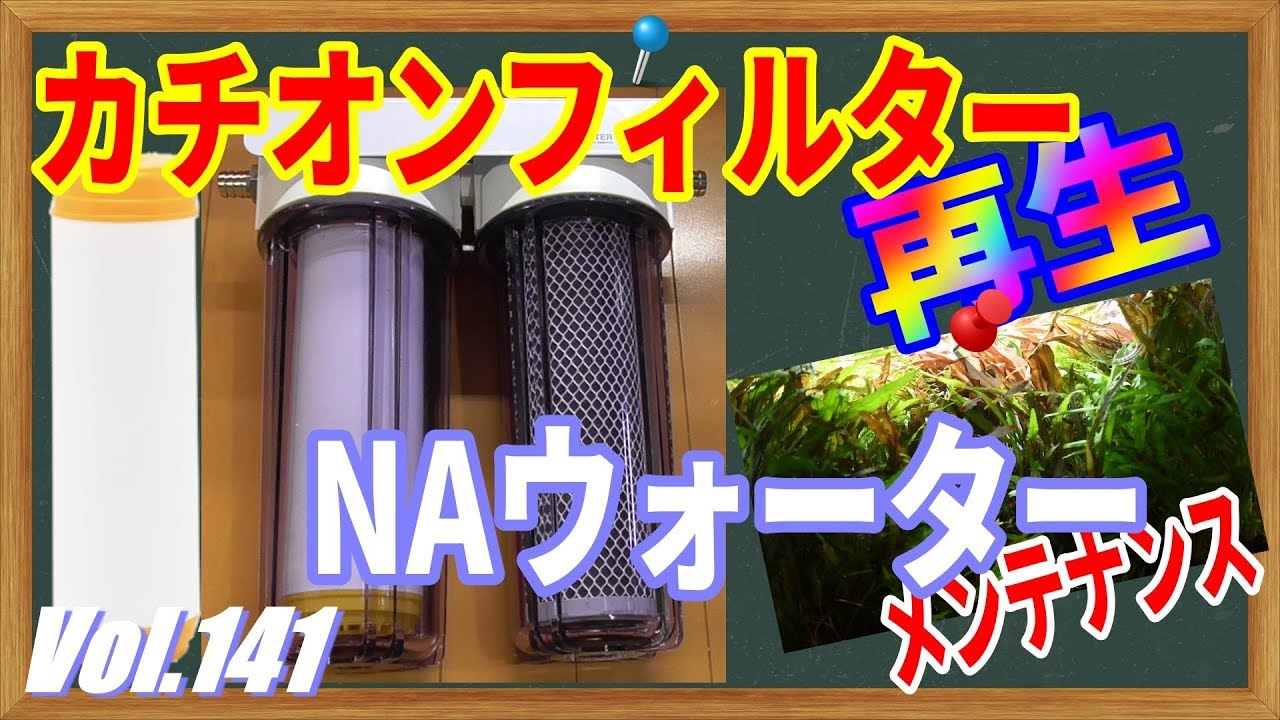 【ADA NAウォーター】カチオンフィルター再生します！ カーボンフィルターも交換 #141