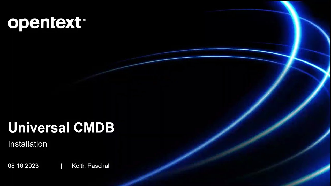 Universal CMDB: Installation