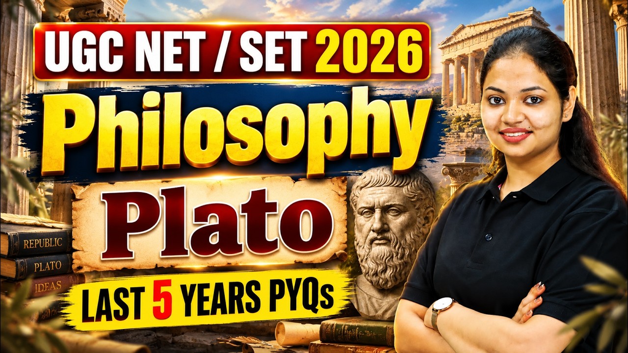 UGC NET Philosophy | UGC NET/ SET Philosophy Plato Last 5 Year PYQ By Tejasvi Mam