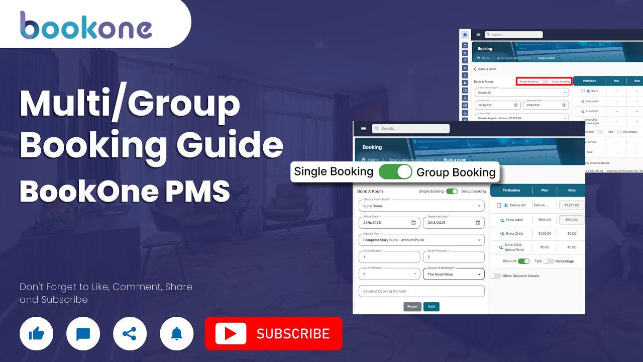 How to Create Multiple Room / Group Bookings in the New Layout