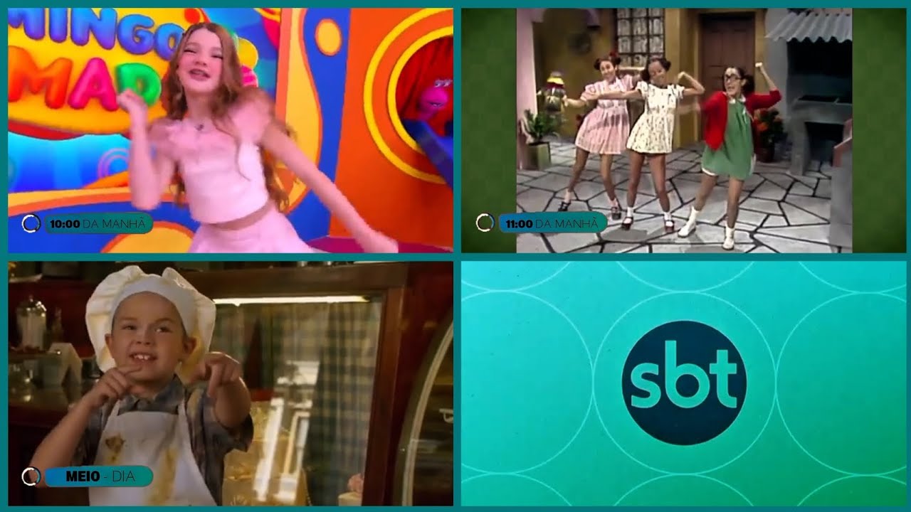 MONTAGEM: Chamada Vertical – Domingo Animado, Clube do Chaves E Cine Família No SBT (09/11/2025)