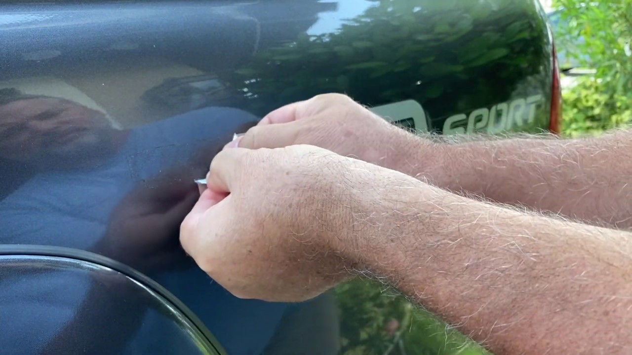 Tacoma TRD Sticker Removal
