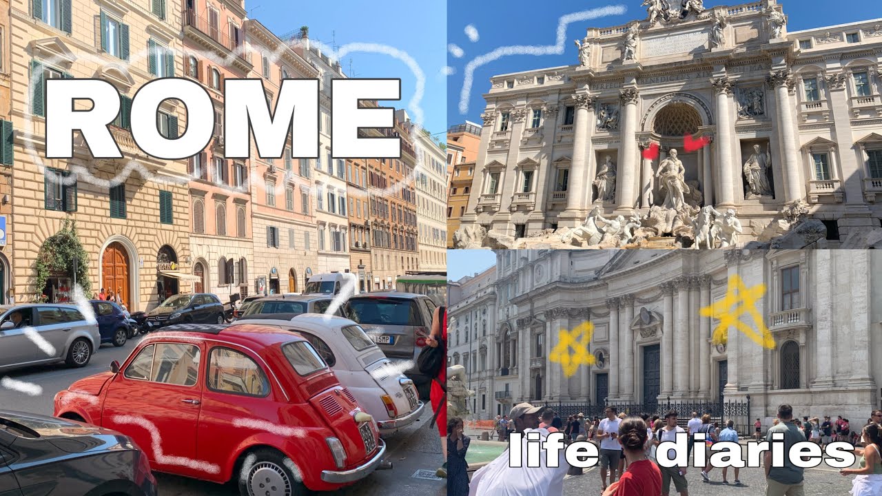 Vlog in Rome 2 [ Life Diaries] Quartier Trastevere, Italian breakfast, Fontana Di Trevi (ENG SUB)
