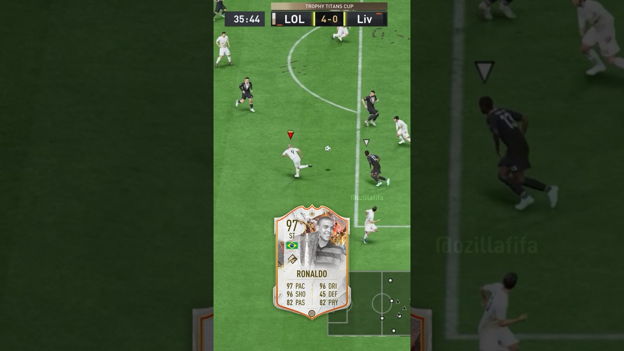 Trophy Titan R9 scores everything 😳 #fifa #fifa23 #fut #football #shorts