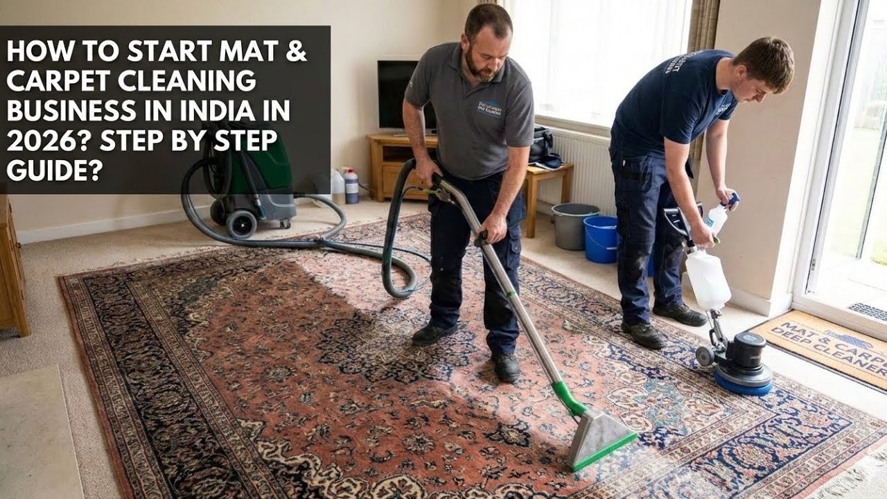 How To Start Mat & Carpet Cleaning Business In India In 2026? | Step By Step Guide 💼🧼