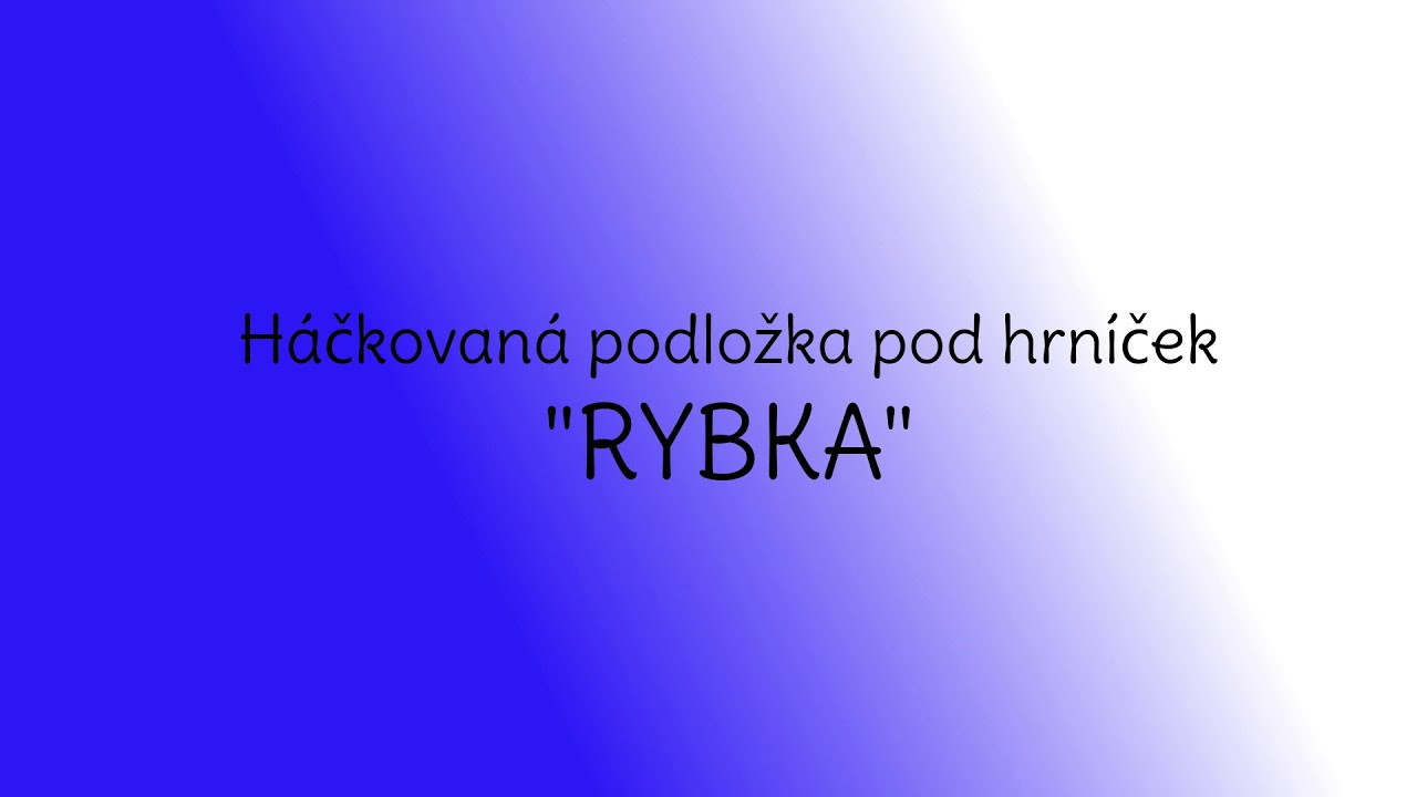 Háčkovaná podložka pod hrníček 