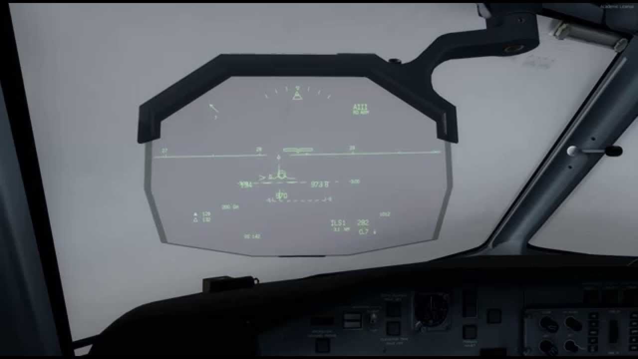 MJC8 Q400 PRO HGS Landing in full IMC conditions