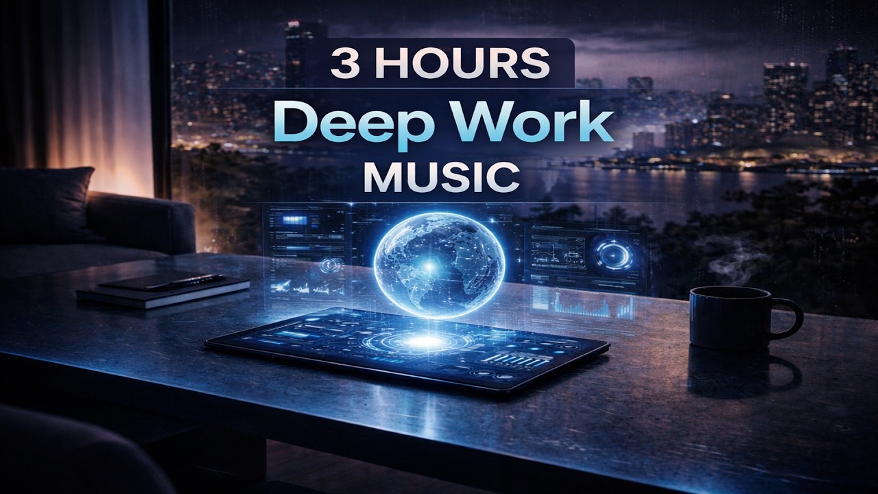 3 Hours Deep Work Music | Maximum Focus and Cognitive Flow State | Deep Work Atmosphere