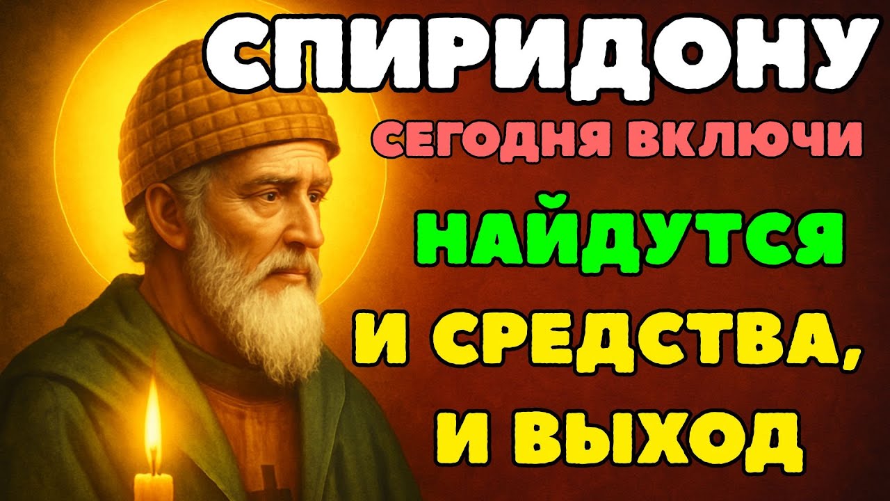 ПОСЛУШАЙ эту МОЛИТВУ и СПИРИДОН ПОШЛЕТ ТЕБЕ ДОСТАТОК