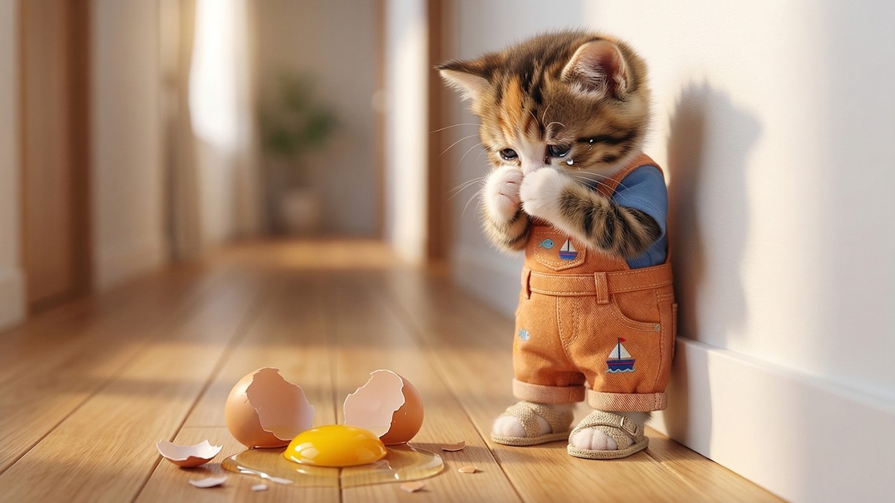 Cute Kittens Cook a SURPRISE Dinner! 😱 Wait for the Unexpected Accident... #kittens