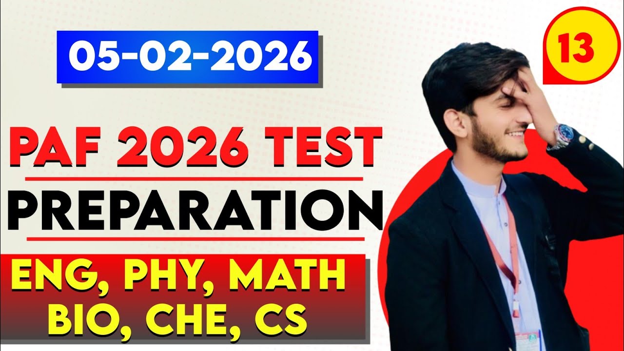 PAF Test Preparation 2026 |Paf test preparation|PAF test preparation mcqs 2026|#paftest2026