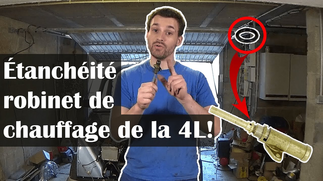 REMPLACER le JOINT du ROBINET DE CHAUFFAGE! - #EP65 4L