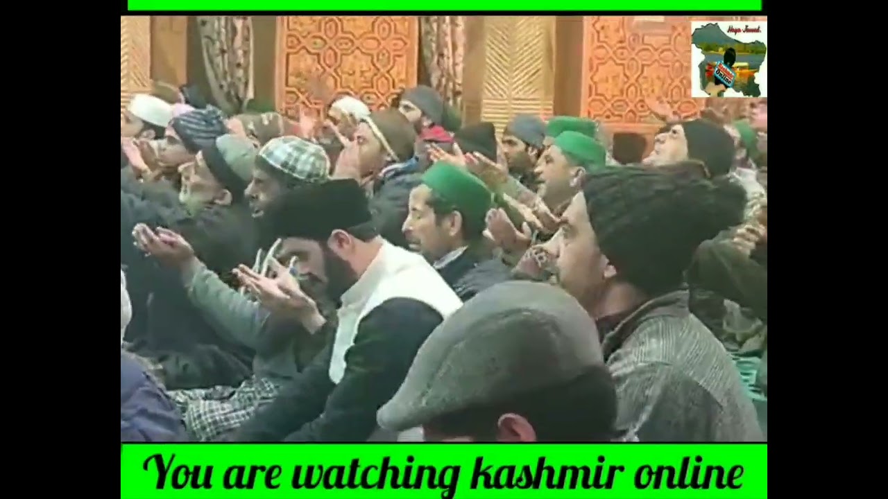 seerati Confrence at Dastgeer Sahab Saribala srinagar Waiz Saleem javeed  Gazali