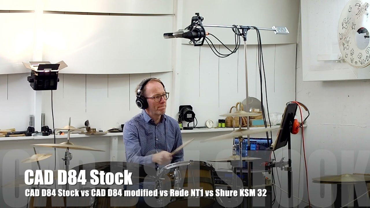 CAD D84 Stock vs CAD D84 modified vs R&oslash;de NT1 vs Shure KSM 32
