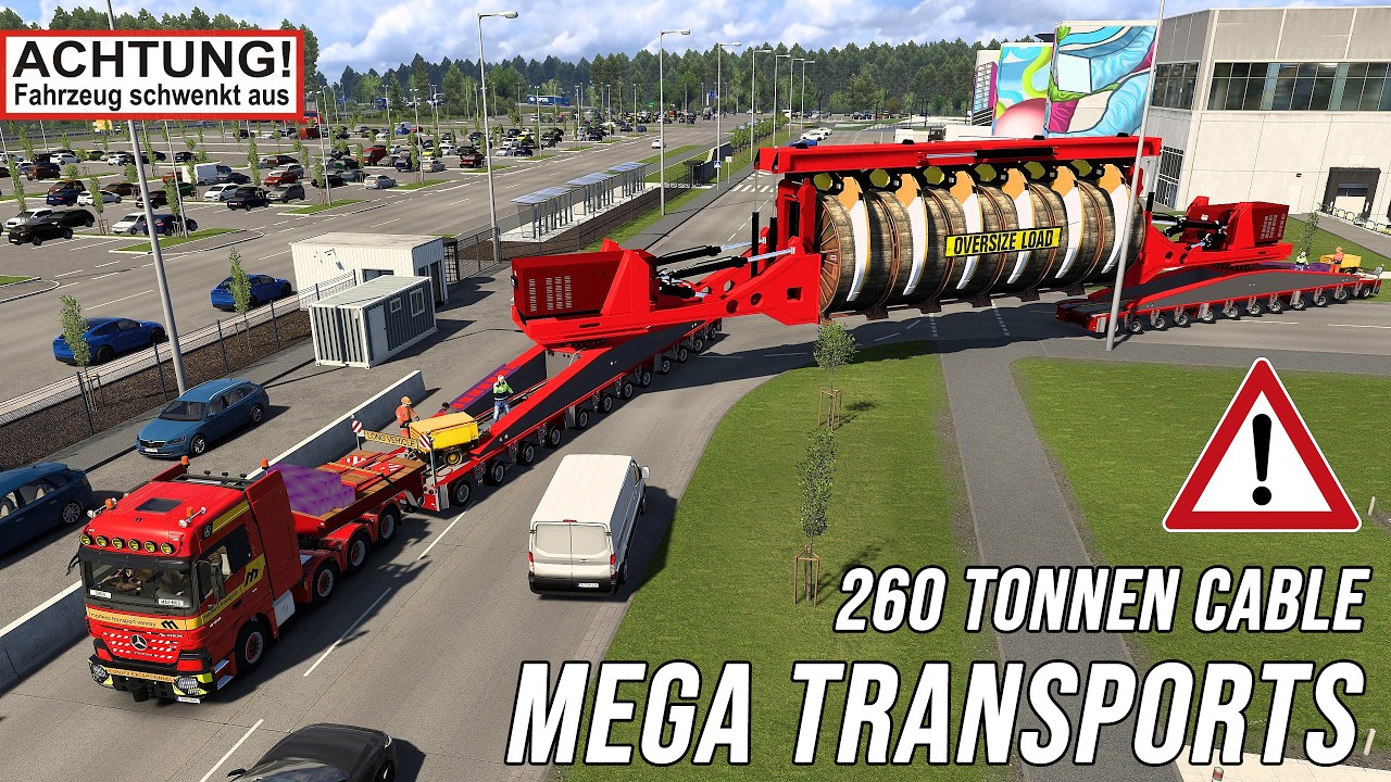 ETS2 - MEGA Transports | 260 Tonnen CABLE I Schwertransport XXL [3147] EURO TRUCK SIMULATOR 2