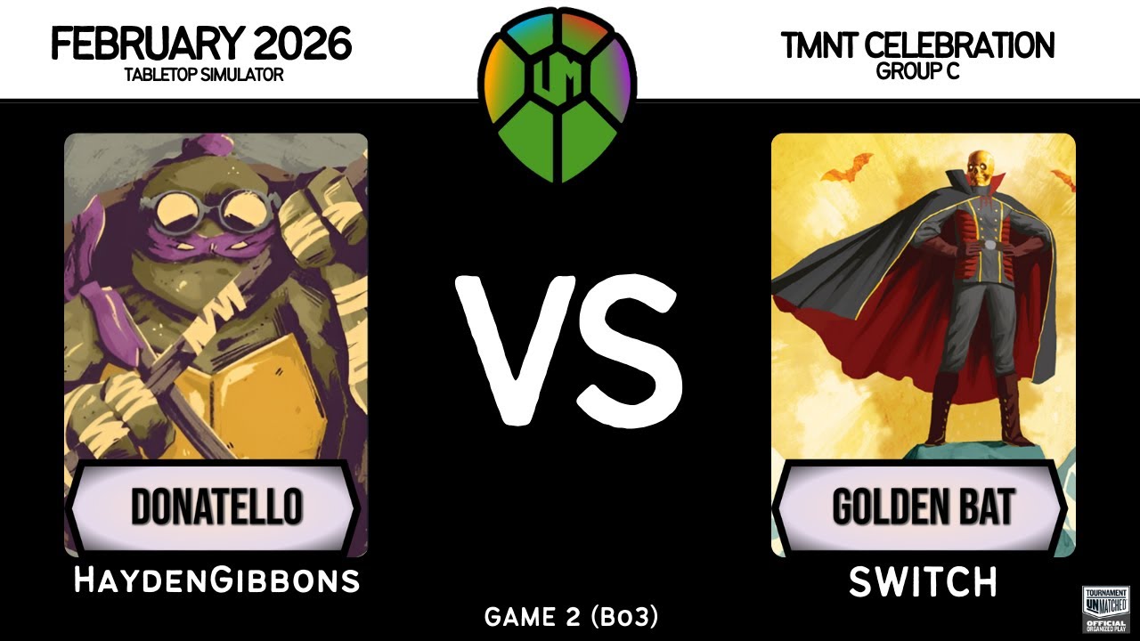 Donatello (HaydenGibbons) vs Golden Bat (Switch) │ Restoration Games  - TMNT Celebration │ Game 2