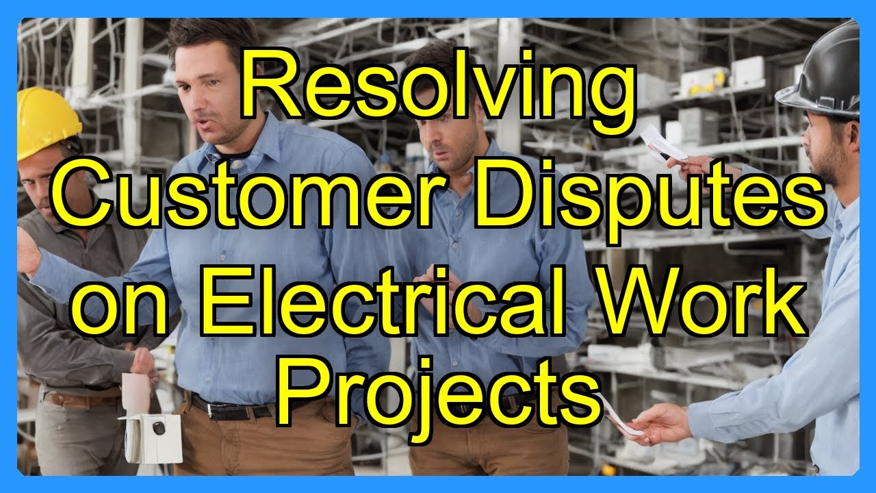 Resolving Customer Disputes on Electrical Work Projects
