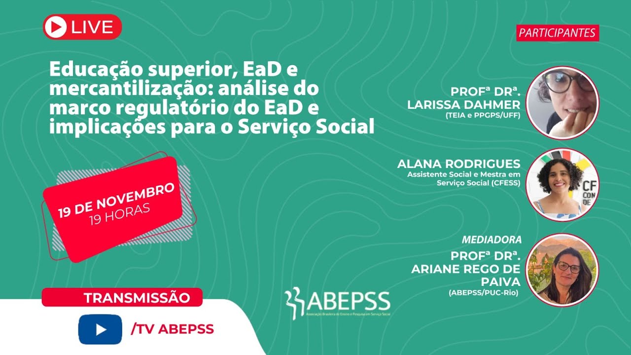 Educa&ccedil;&atilde;o superior, EaD e mercantiliza&ccedil;&atilde;o