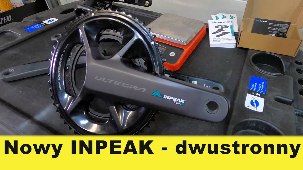 Inpeak dwustronny POWERCRANK TWIN2 nowy pomiar mocy ładowany power meter w korbie - zam&oacute;w do swojej!