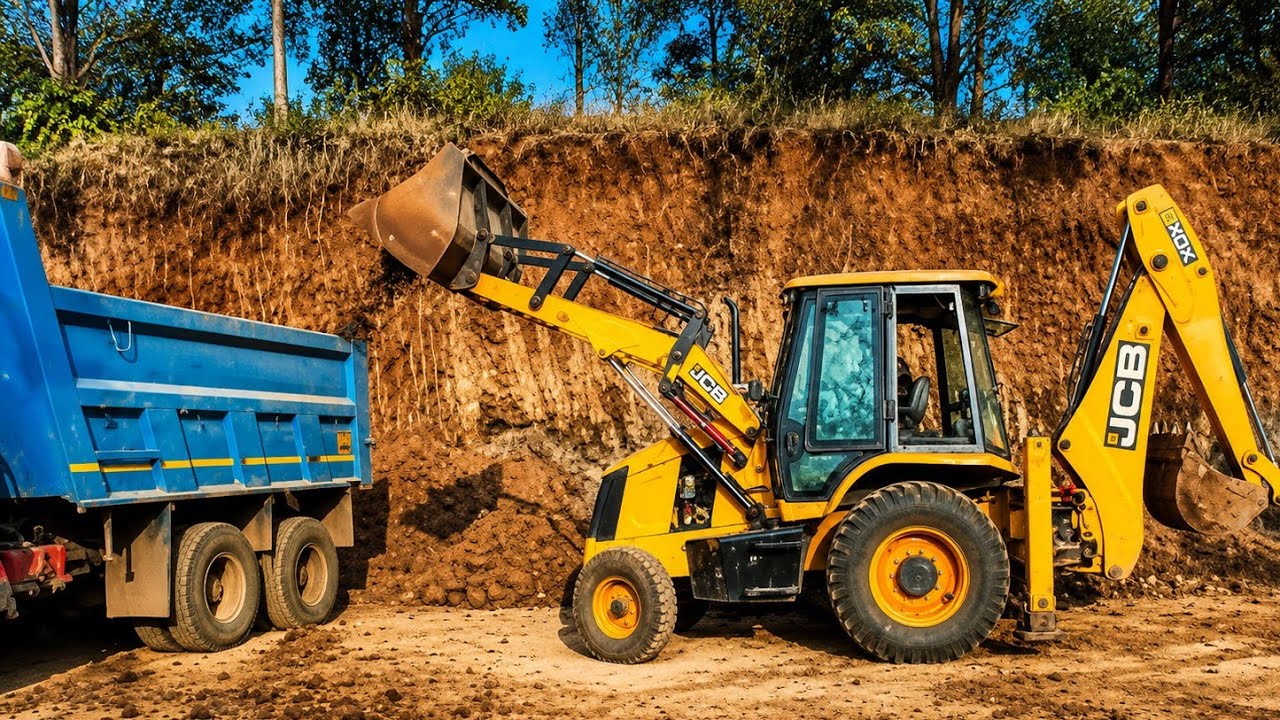 JCB Se Dumper Me Mitti Loading | Powerful JCB Work | AR JCB Excavator#jcb #excavator 